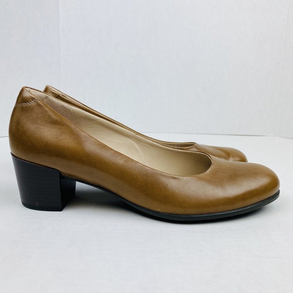 ECCO Womens Shape 35 Classic Dress Pumps EUR 40 US 9 Peanut Brown Danish Design